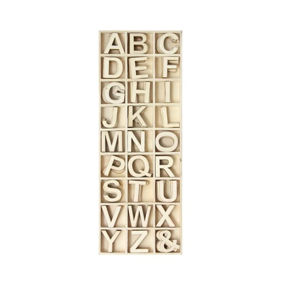 162 Mini wood letters