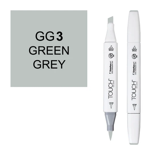 Touch Brush Marker Green Grey no.3
