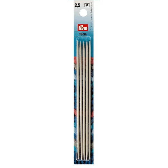 Double-pointed needle set – 15cm – 2.5mm (5)