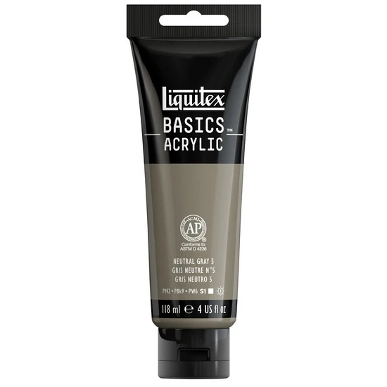 Basics acrylic - 4oz - neutral gray 5