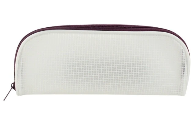 Étui à crayon en silicone accent coloré mauve