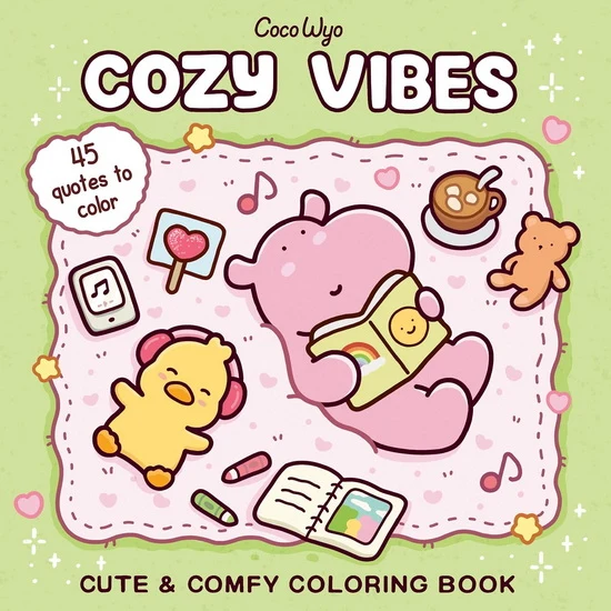 Cozy spaces coloring : cozy vibes
