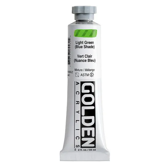 Acrylic heavy body - 2 oz light green blue shade s3