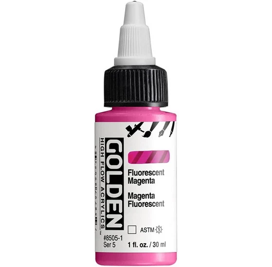 Acrylic high flow - 1 oz fluorescent magenta s5