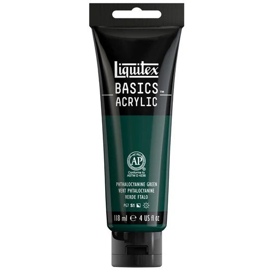 Basics acrylic - 4oz - phthalocyanine green