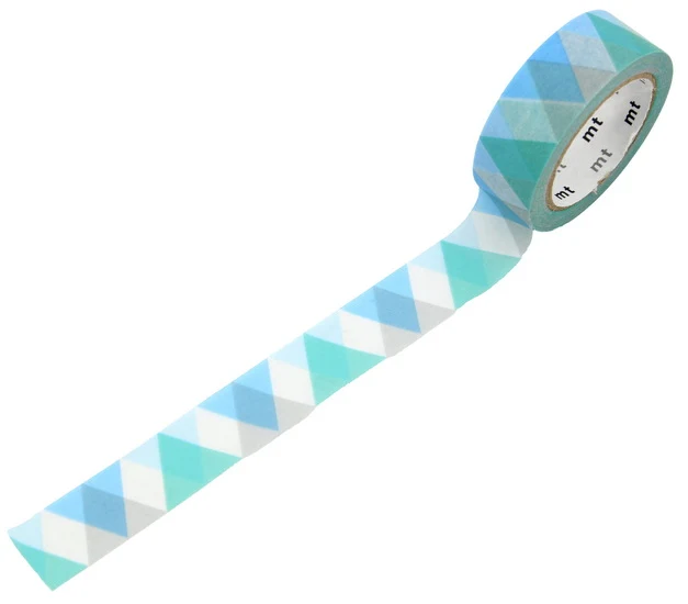 Washi Tape Triangles Blue - 15mmx7m