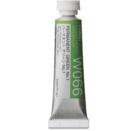 Watercolor Permanent Green #1 Series A - 5ml