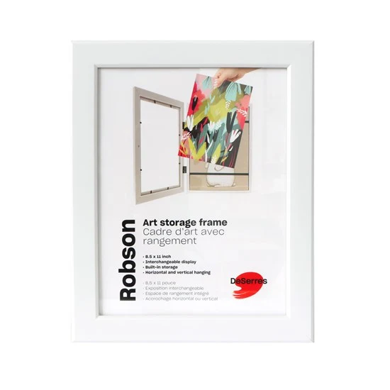 Kids Frame with Storage White - 8.5X11"