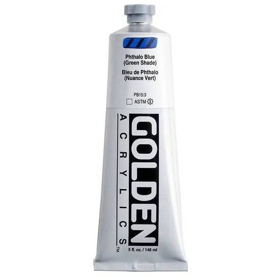 Acrylic heavy body - 5 oz phthalo blue green shade s4