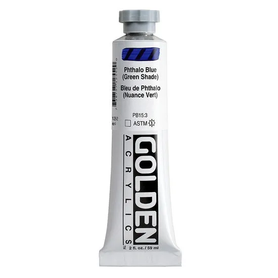 Acrylic heavy body - 2 oz phthalo blue green shade s4