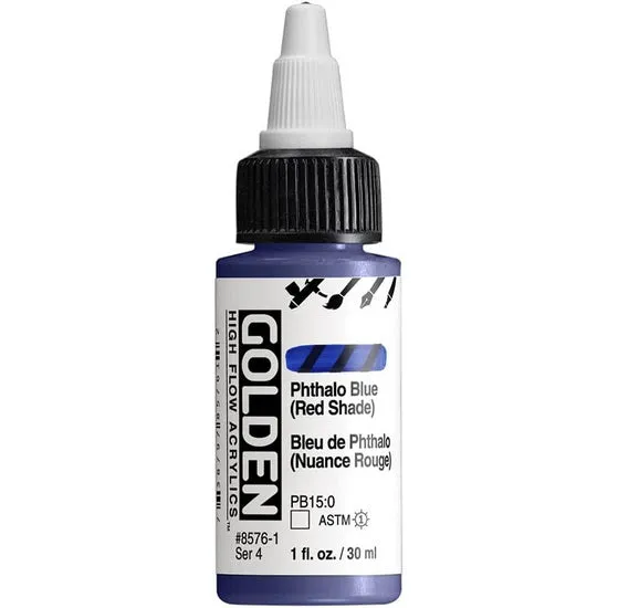 Acrylic high flow - 1 oz phthalo blue red shade s4
