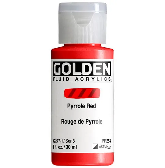 Acrylic fluid - 1 oz pyrrole red s8