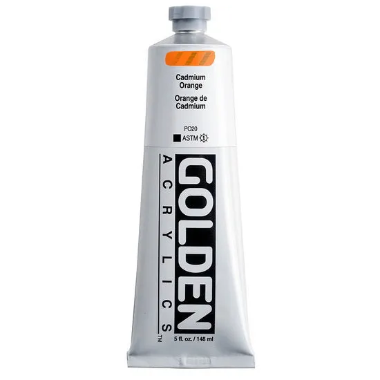 Acrylic heavy body - 5 oz cadmium orange s8
