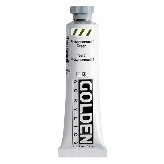 Acrylic heavy body - 2 oz phosphorescent green s7