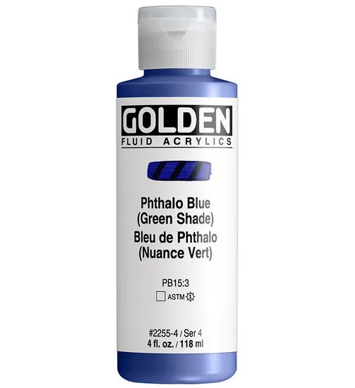 Acrylic fluid - 4 oz phthalo blue green shade s4
