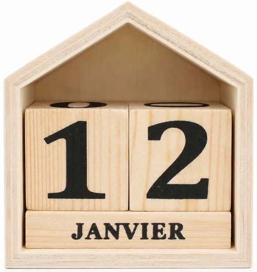 Wood Perpetual Calendar House