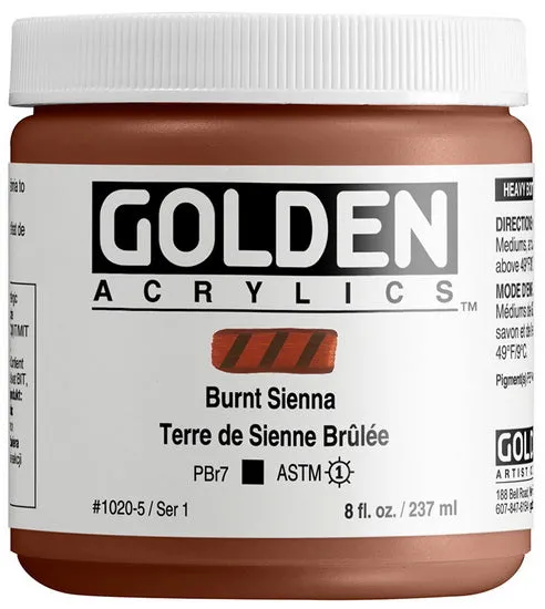 Acrylic high flow - 8 oz burnt sienna s1