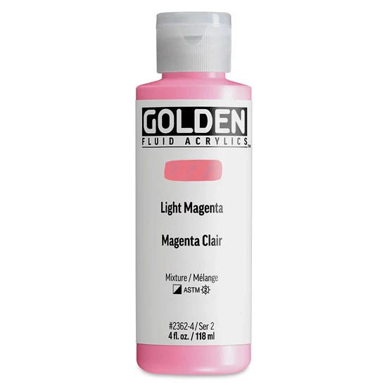 Acrylic fluid - 4 oz light magenta s2