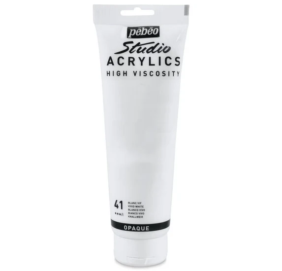 Acrylic hv - studio - 250ml - bright white