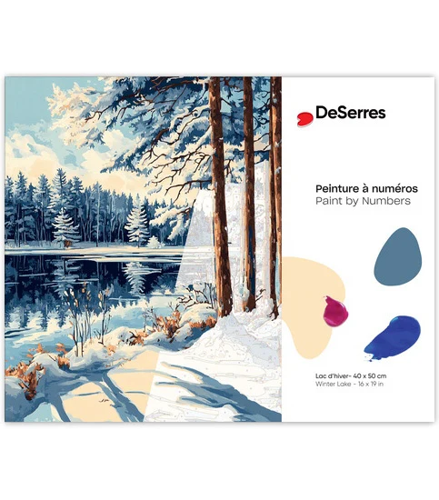 Paint by Numbers Winter Lake