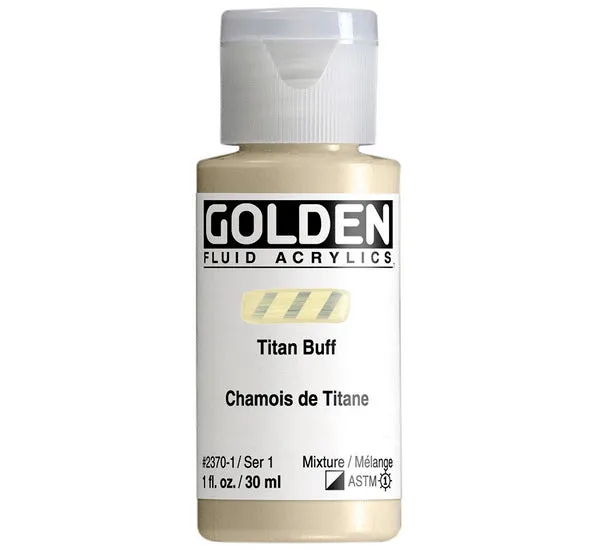 Acrylic fluid - 1 oz titanium buff s1