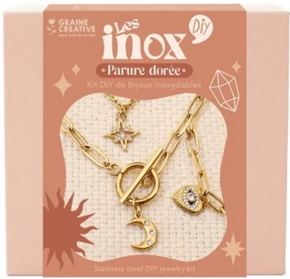 Stainless Steel Jewelry Kit Gold