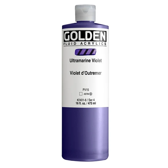 Acrylic fluid - 16 oz ultramarine violet s4