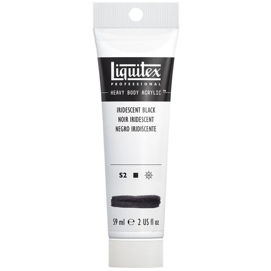 Acrylic hb - 2oz - iridescent black - s2