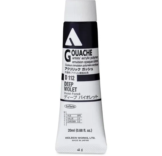 Acryla Gouache Deep Violet Series A - 20ml