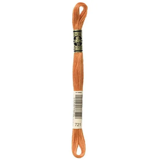 Embroidery floss - md orange spice - 721