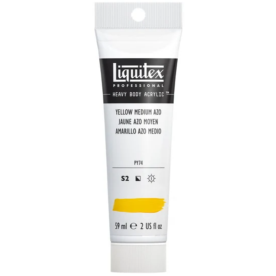 Acrylic hb - 2oz - azo medium yellow - s2