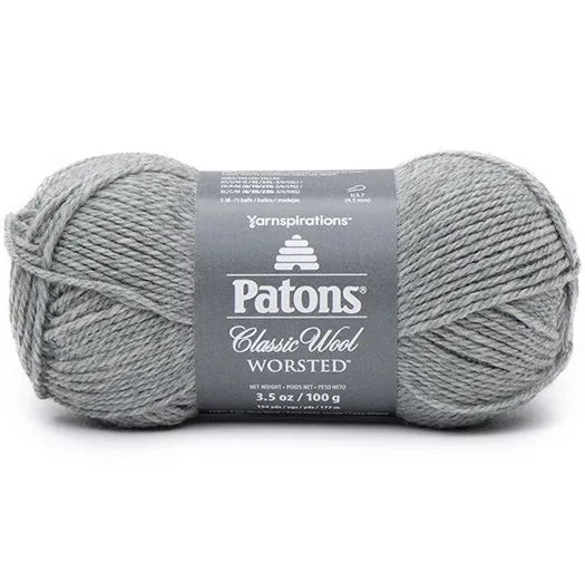 Classic wool yarn #4 - 100g - gray mix