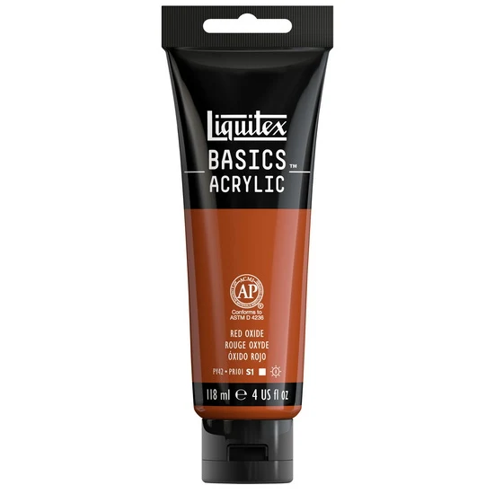 Basics acrylic - 4oz - red oxide