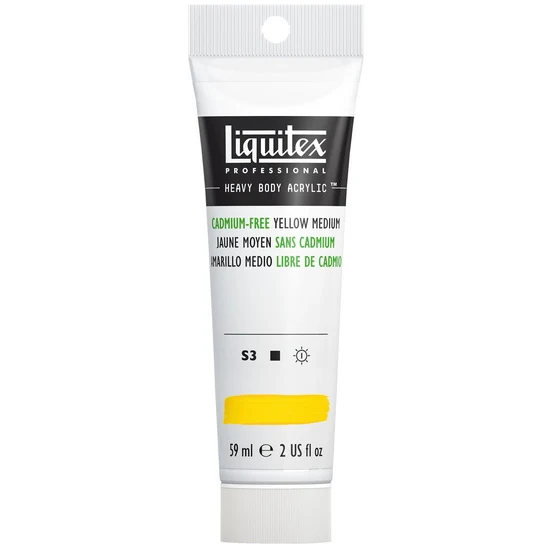 Acrylic hb - 2oz - cadmium free yellow medium - s3