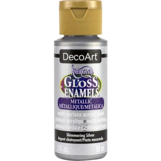 Americana Acrylic Gloss Enamel Shimmery Silver - 60ml