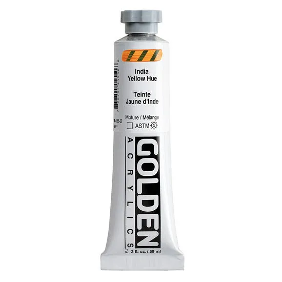 Acrylic heavy body - 2 oz indian yellow hue s4