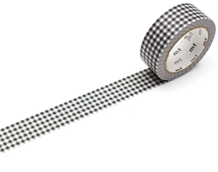 Washi Tape Delicate black - 15mm X 7m