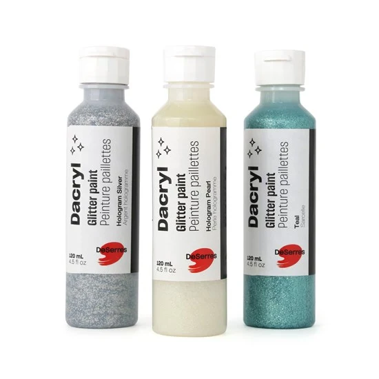 Dacryl Glitter Acrylic Paint - HOLOGRAPHIC PEARL CENTIMETER - 1