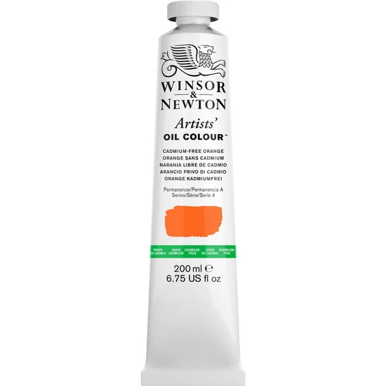 Artist oil - 200ml - cadmium-free orange - s4