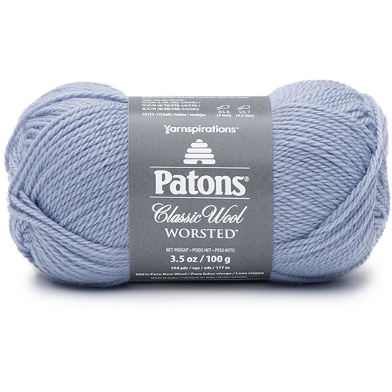 Classic wool yarn #4 - 100g - blue fog