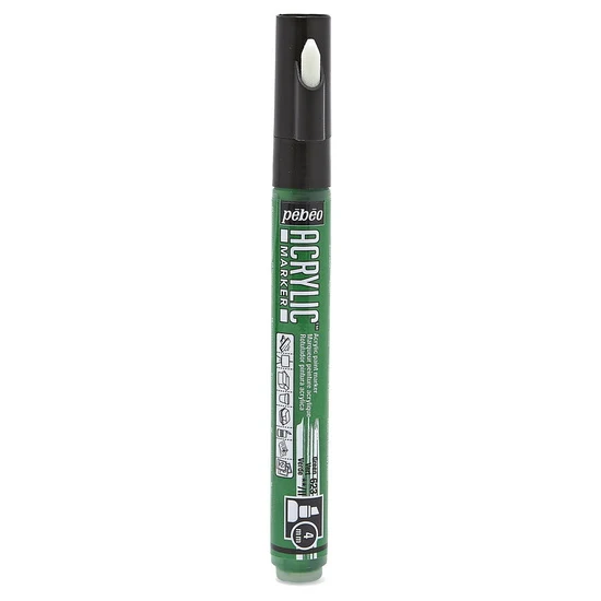 Acrylic marker - decomarker - chisel 4mm - green