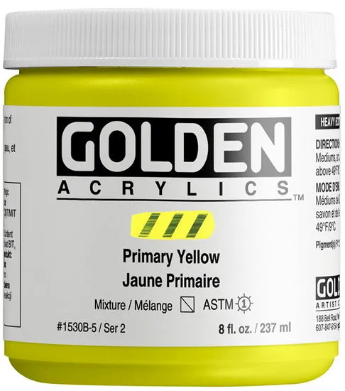 Acrylic high flow - 8 oz primary yellow s2