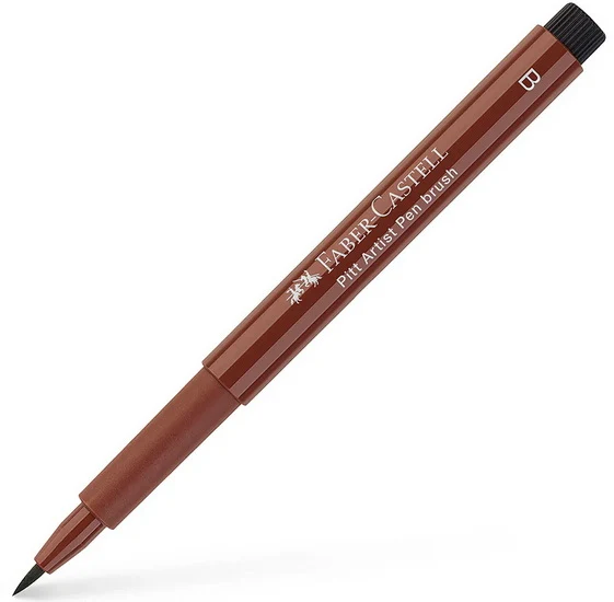 Pitt brush tip marker caput mortuum