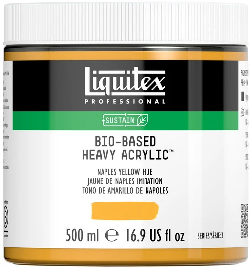 Bio hb acrylic - 16oz - naples yellow hue - s2