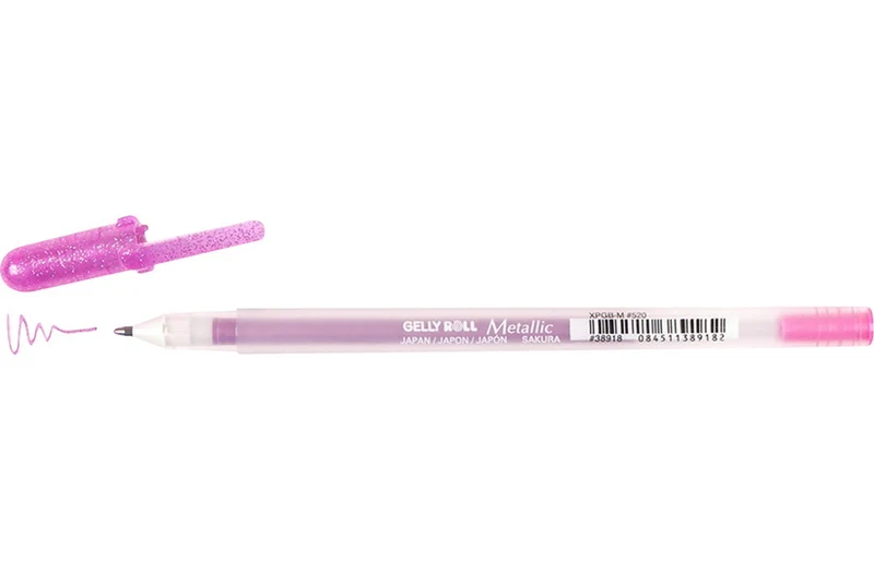 Gel pen gelly roll 0.4mm metallic pink