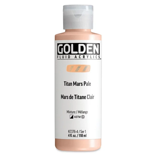 Acrylic fluid - 4 oz titan mars pale s1