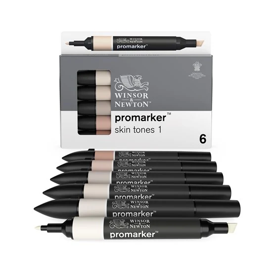 Set of 6 Promarker Skintones #1