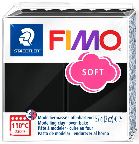 Polymer Clay Fimo Soft Black