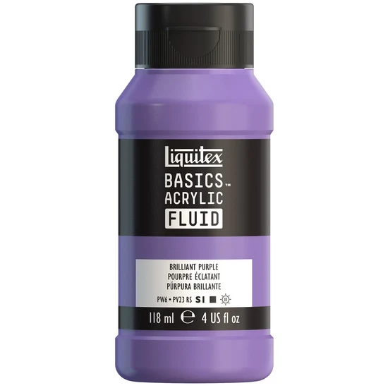 Basics fluid acrylic - 4oz - brillant purple