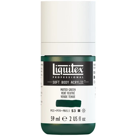 Soft body acrylic - 2oz - muted green - s3